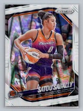 2025 Panini Prizm WNBA #4 Satou Sabally White Seismic Prizms