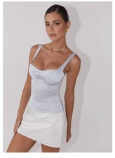 Peppermayo Alissa Corset Bustier Top Solid Blue Women’s Size 4 AU8 Cup B