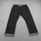Taylor Stitch Jeans Mens 38x30 Blue Selvedge White Oak Cone Denim Button Fly Raw