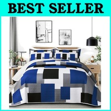 Lightweight Microfiber Bedding Set Geometric Design