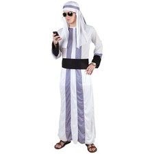 HERREN SCHEICH KOSTÜM Karneval Fasching Party König Prinz Orient Gr. M/L - 48-54