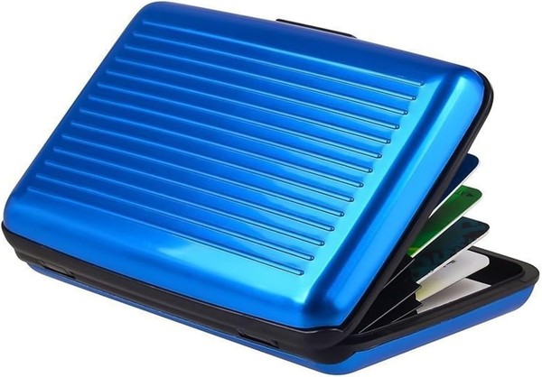 Kartenetui Aus Aluminium, Rfid Blockierender Kreditkartenetui, Wasserdichtes-image