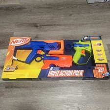 Nerf N Series Triple Action Pack   Toy Gun for Kids 8 with Accuracy, Speed -NEW
