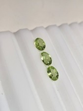 2.36ct Arizona Peridot Set of 3 7x5mm Faceted Gemstones G32