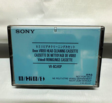 Sony 8mm Video Head Cleaning Cassette 6 Min V8-6CLHSP 8/Hi8 Made in Japan