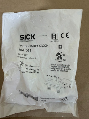 Sick IME30-15BPOZC0K Inductive Proximity Sensor 1041033