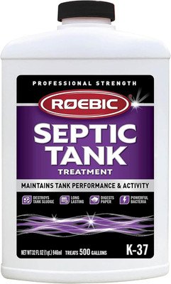 K-37-Q Septic Tank Treatment: Removes Clogs, Environmentally Friendly Bacteria E