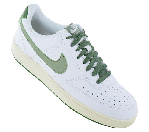 NUOVO Nike Court Vision Low - Scarpe Sneakers Uomo Pelle Bianco FJ5480-100 OR... - Foto 1 di 6