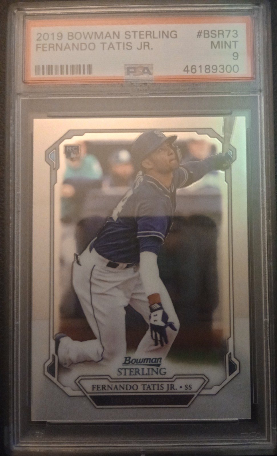 2019 Bowman Sterling #73 Fernando Tatis Jr. Rookie RC Padres - PSA 9
