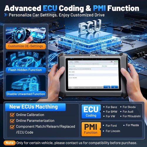 2026 XTOOL D7S V2.0 FCA AutoAuth ECU Coding OBD2 Scanner Full System Diagnostic