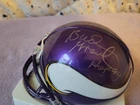 BUD GRANT MINNESOTA VIKINGS LEGANDARY HEAD COACH SIGNED AUTOGRAPHED MINI HELMET