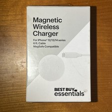 Wireless Magnetic Charger Pad For Magsafe iPhone 16 15 14 13 12 Pro Max open box