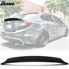 For 12-15 Honda Civic Sedan 4dr Highkick Duckbill Rear Trunk Spoiler Matte Black For 12-15 Honda Civic Sedan 4dr Highkick Duckbill Rear Trunk Spoiler Matte Black