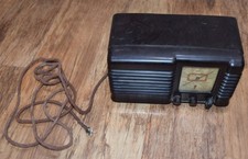 Pilot Little Maestro Old Bakelite Valve Radio Spares / Repair / Display TV prop