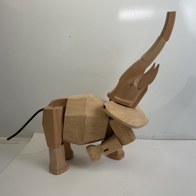 AREAWARE Hattie The Elephant Wooden TOY DAVID WEEKS WOOD CREATURES