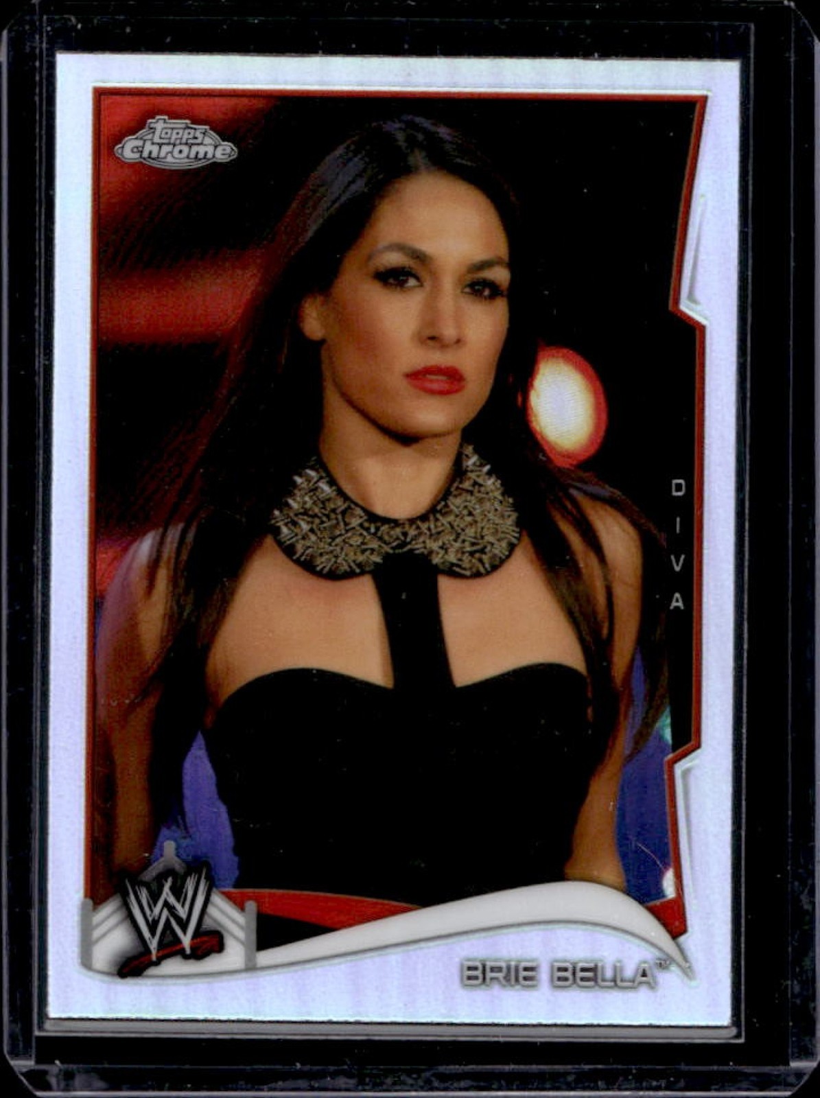 2014 Topps Chrome WWE Brie Bella Refractor #7