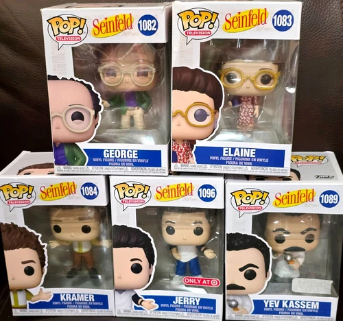 Funko POP! Television Seinfeld 5pc Lot Set Jerry George Elaine Kramer Yev