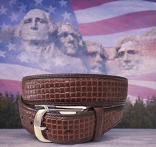 Brighton BELMONT USA Belt     Italian Leather Size 32 NWT M11305 List 72 Rare 