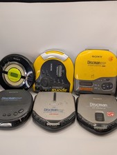 Lot of 6 Vintage Sony Walkman Discman CD Players - AS-IS / FOR PARTS OR REPAIR