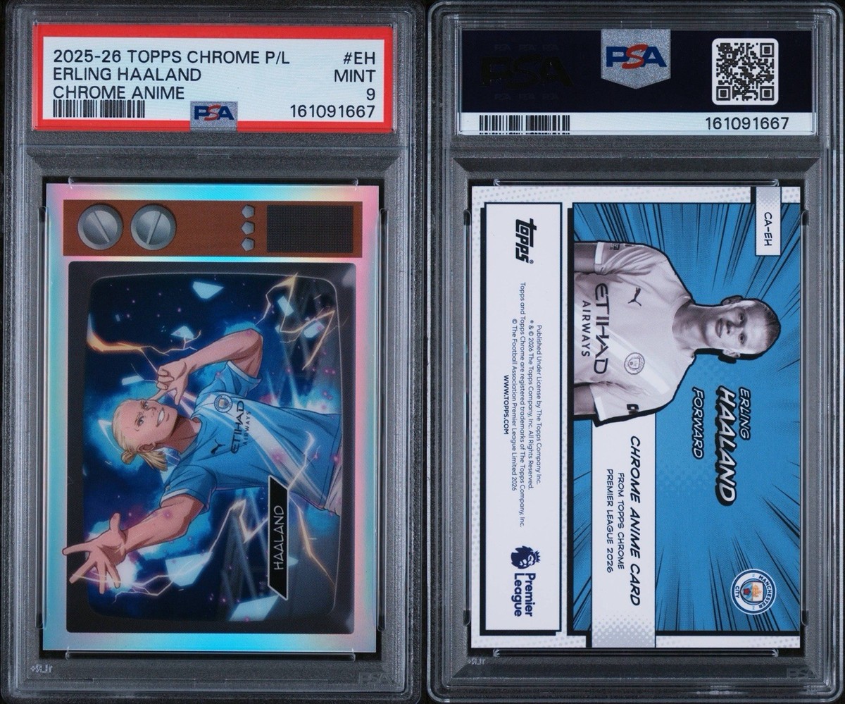 2025-26 Topps Chrome Premier League - Anime Erling Haaland #CA-EH