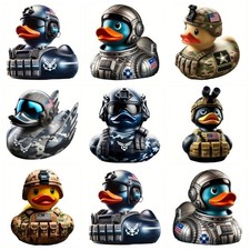 Armed Army Duck Veteran Tribute Duck Armed Forces Resin Handicraft Desk Ornament