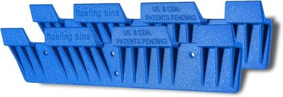 Recycling Bin Wall Mount 2 Pack Garage Organization Heavy-Duty Plastic Storage