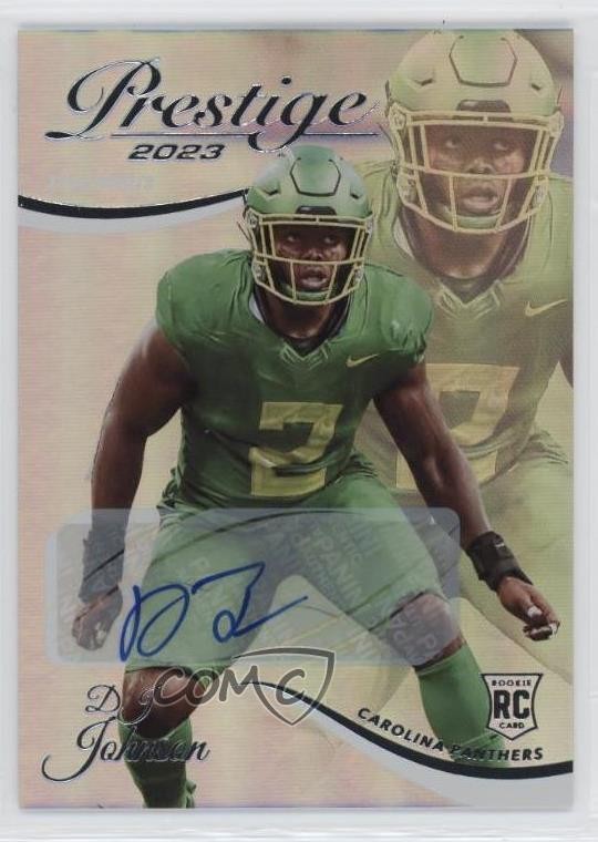 2023 Prestige Xtra Points Premium Signatures DJ Johnson #330 Rookie Auto RC 0g4