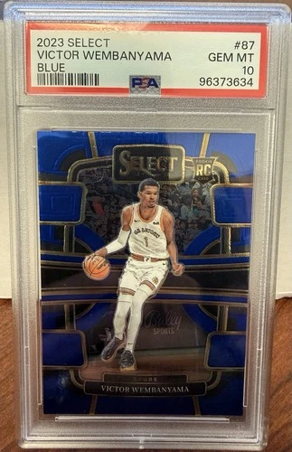 2023 Select Victor Wembanyama Blue Prizm Concourse RC PSA 10 GEM MT