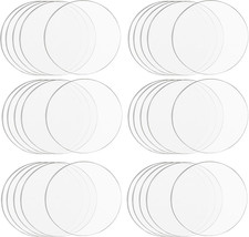 30 Pcs 2" Clear Acrylic Discs Ornament Blanks