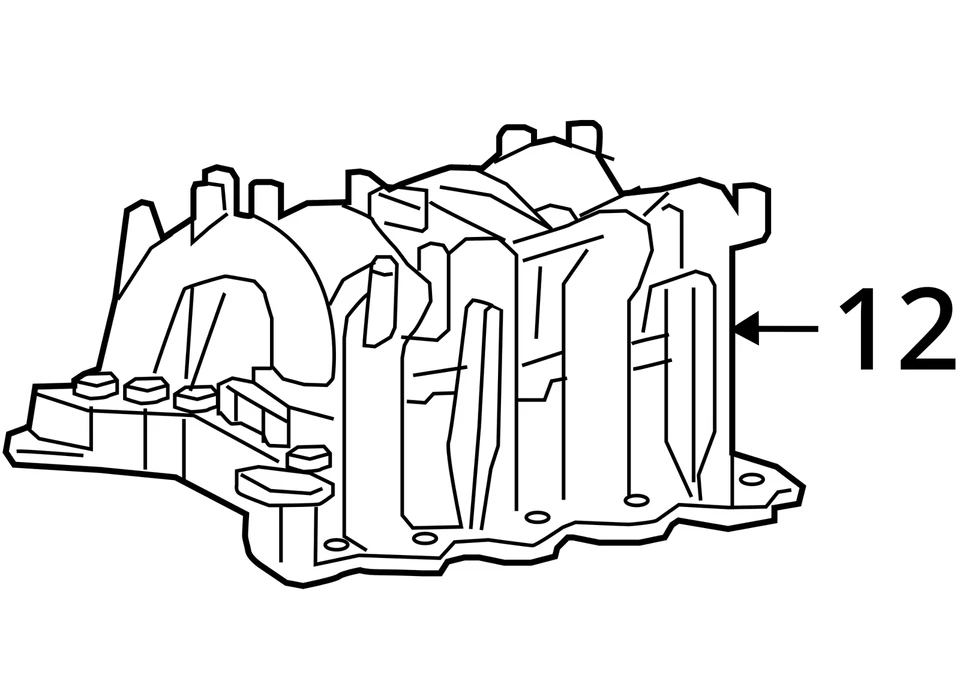 Colector de admisión 4,6 L 8-281 superior para furgoneta Ford E150 03-06 1133251 Foto 4 de 4