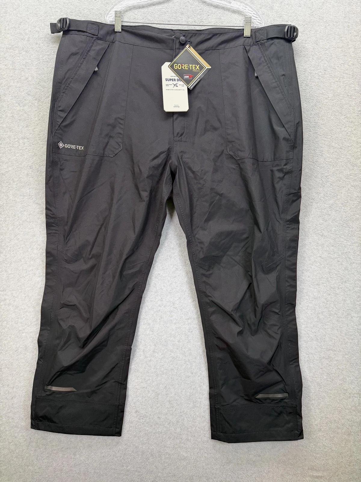 Carhartt Super Dux Rain Pants Mens 2XL Black GORE-TEX Waterproof Breathable
