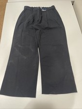 Abercrombie  Fitch Curve Love Sloane Tailored Wide Leg Pant Black 29