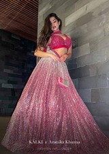 Party Wear Pink Color Satin Silk Lehenga Choli And Fancy Dupatta For Women