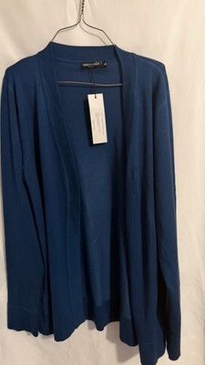 Urban Coco Women s XL Teal Blue NWT Open Front Cardigan Relaxed LightweightDrape