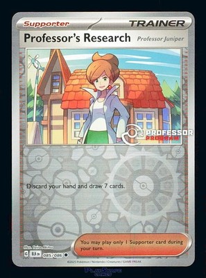 Pokemon Card Professor's Research 085/086 Program Promo BLK Holo Foil 2025 #1