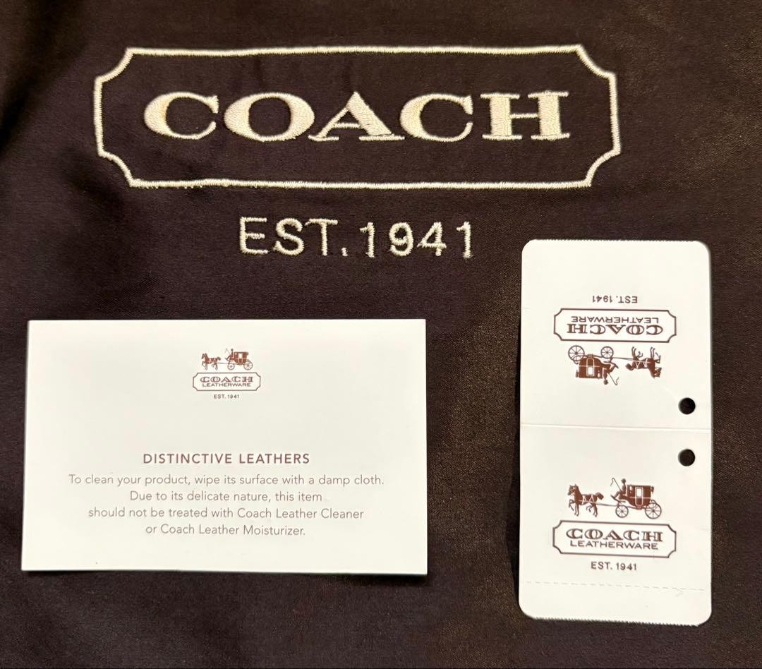 COACH Python Leather Clutch Bag Gold Studded Limi… - image 13