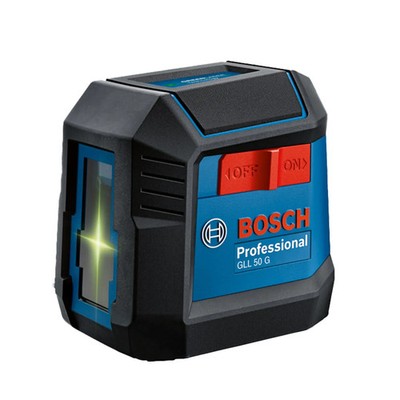 BOSCH Kreuzlinienlaser GLL50G Grün Laser mit Lithium-Ionen Kompatibilität