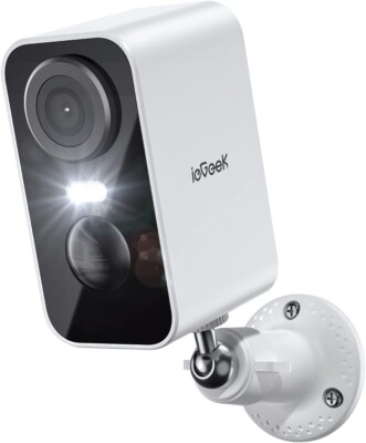 ieGeek 2K Wireless Outdoor Security Camera WiFi Home Battery CCTV System,Alexa