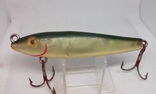 L&S MirrOlure 80M18 Floater Green/Sil 4.75" Topwater Twitch Bait 1z Fishing Lure