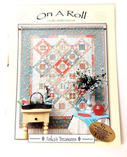 Jelly Roll Charm Squares Fat Quarter Quilt Pattern Book 7 Designs Quilting UNCUT