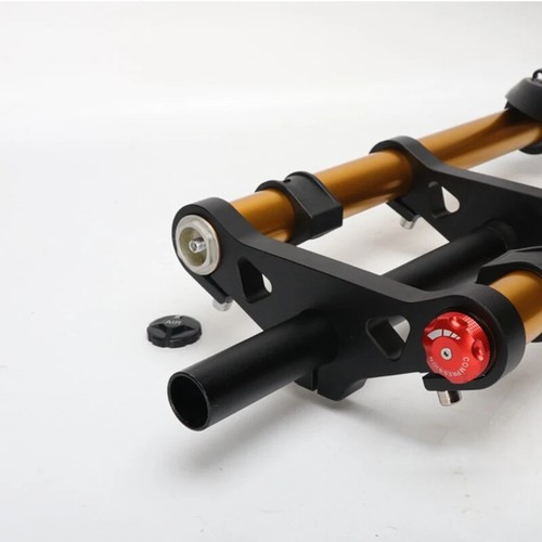 26 27.5er E-Bike MTB Bicicleta 100 MM QR Amortiguador Suspensión de Aire Horquilla de Bicicleta - Imagen 16 de 18