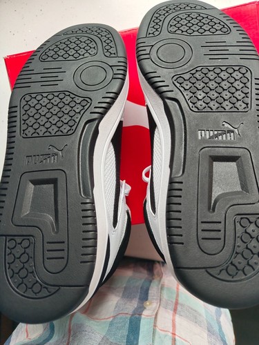 Puma Rebound Layup Mesh, bianco nero, UK 8,5 NUOVO MAI USATO - Foto 2 di 10