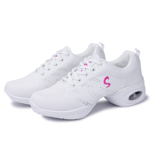 Para mujer Tenis Cojín de aire Deporte Jazz Hip Hop Baile Zapatos con cordones Transpirables - Imagen 17 de 21
