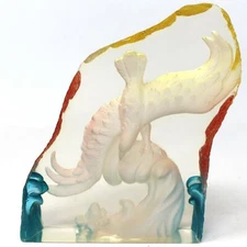 Gliding Soaring Flying Eagle Lucite Translucite Handcrafted Artwork Sculpture