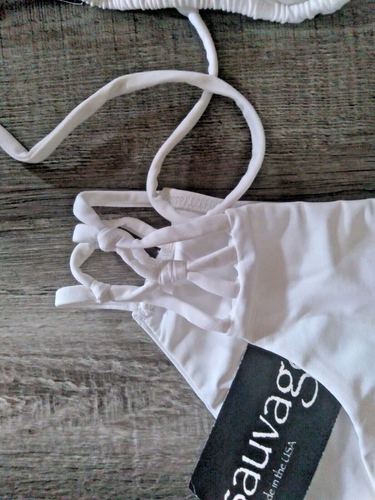 Victoria Secret + Sauvage Small WHITE Spider String Bikini Swimsuit $149.+ S - Picture 3 of 6