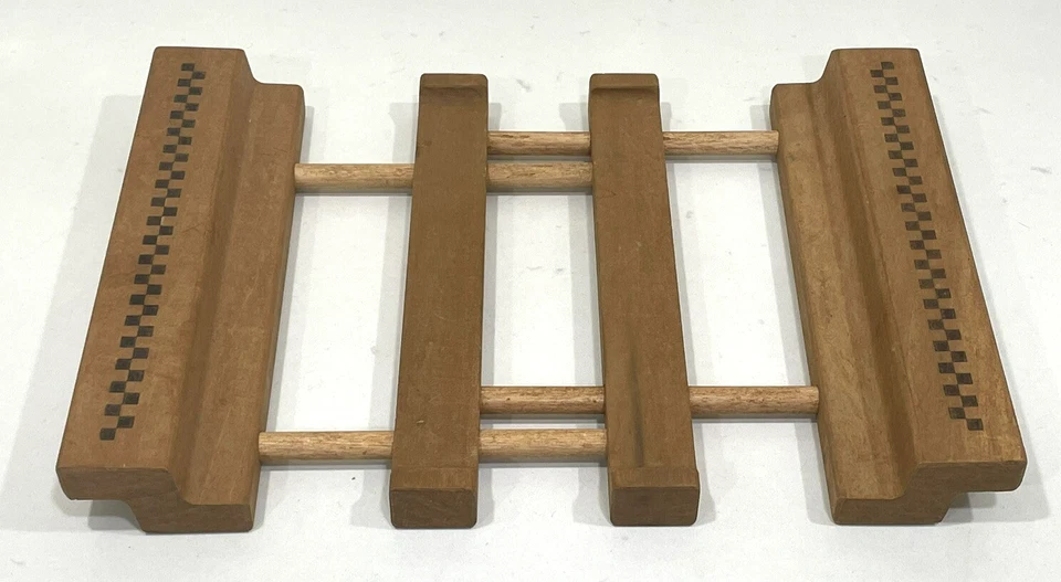 Cazuela de madera para chef mimado plato remache ajustable gres soporte para platos EE. UU. Foto 4 de 4