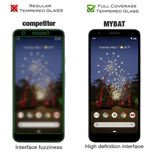 For GOOGLE Pixel 3A & 3A XL Tempered Glass Screen Protector FULL COVERAGE Curved - Picture 18 of 19