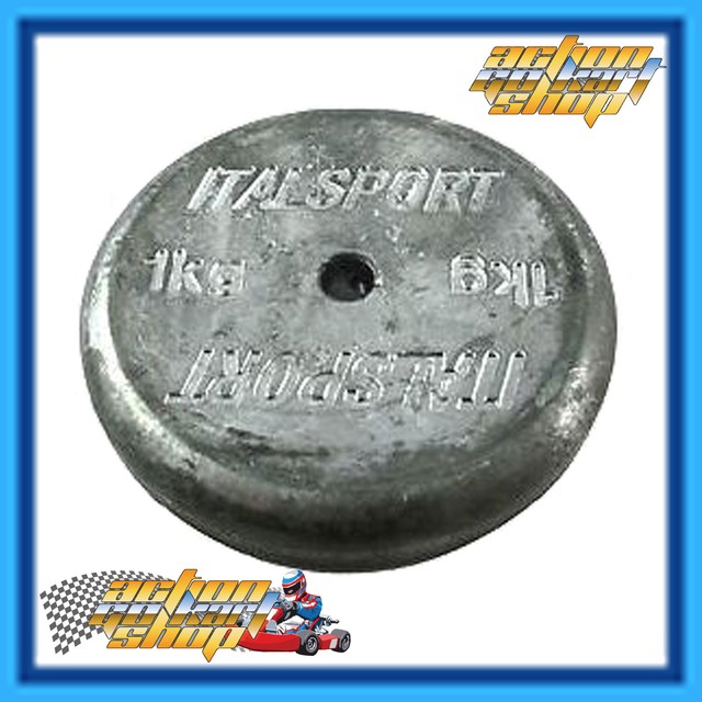 Go Kart 1kg Lead Weight Ballast Hole for M8 Bolt Be Safe at Weighin