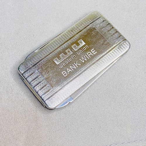 Colonial Money Clip Pocket Knife WESTERN UNION Bank Wire Stainless Blade & File - 第 8/12 張圖片