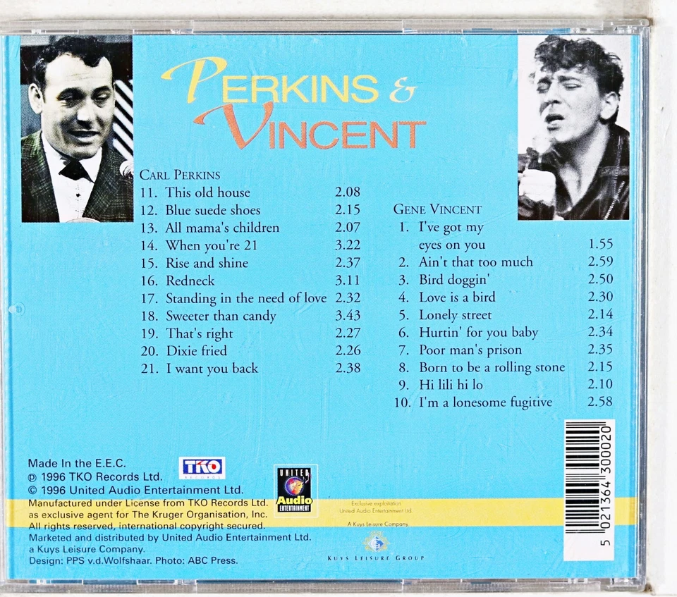Carl Perkins - Perkins & Vincent  (CD 1996) - Image 3 of 3